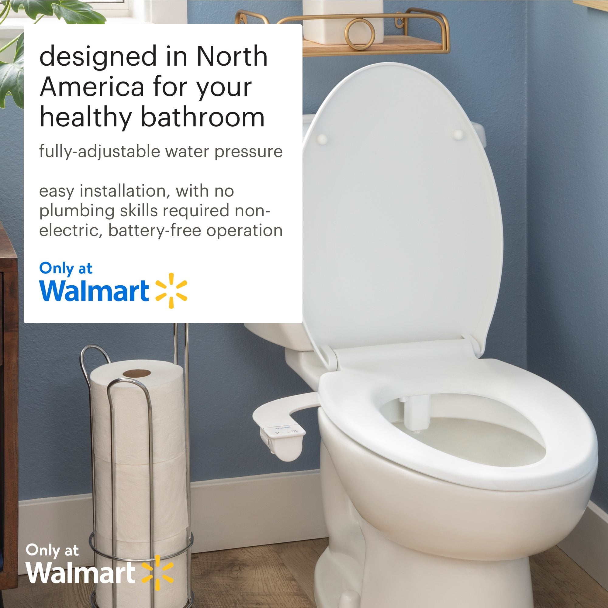 Brondell Rinslet Single Nozzle Ambient Temperature Bidet Attachment