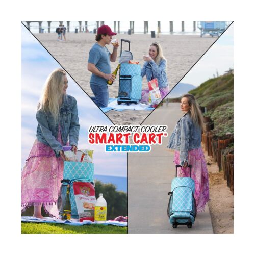 dbest products Ultra Compact Smart Cart Cooler Extended Insulated Collapsible...