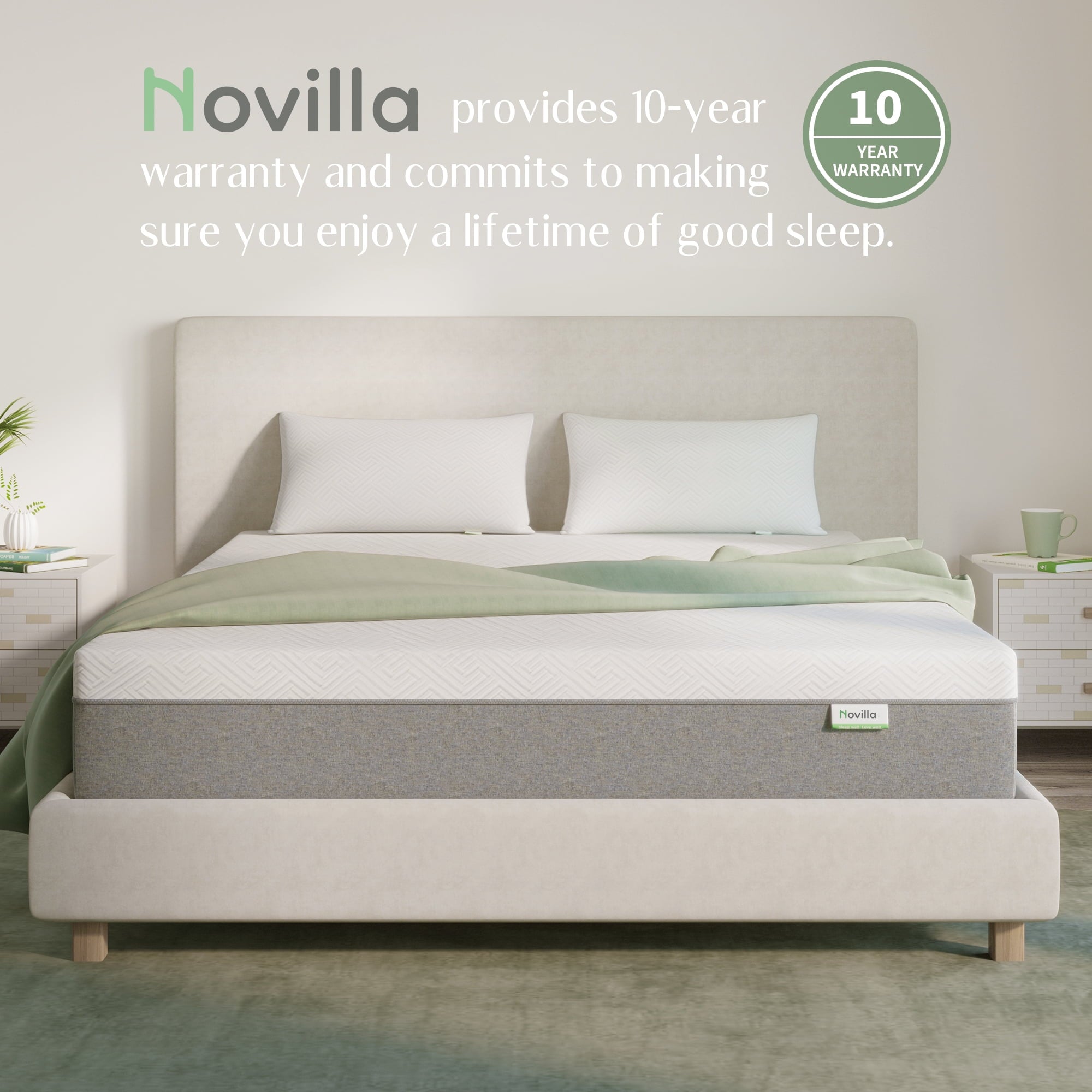 12 inch Cooling Gel Memory Foam Mattress-in-a-Box, Twin Mattress