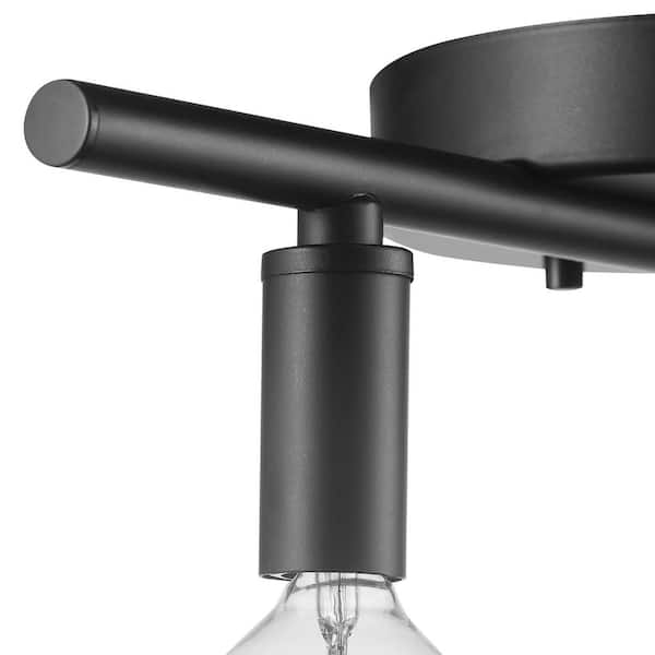 Monroe 2.36 ft. 4-Light Matte Black Slim Profile Fixed Track Lighting Kit