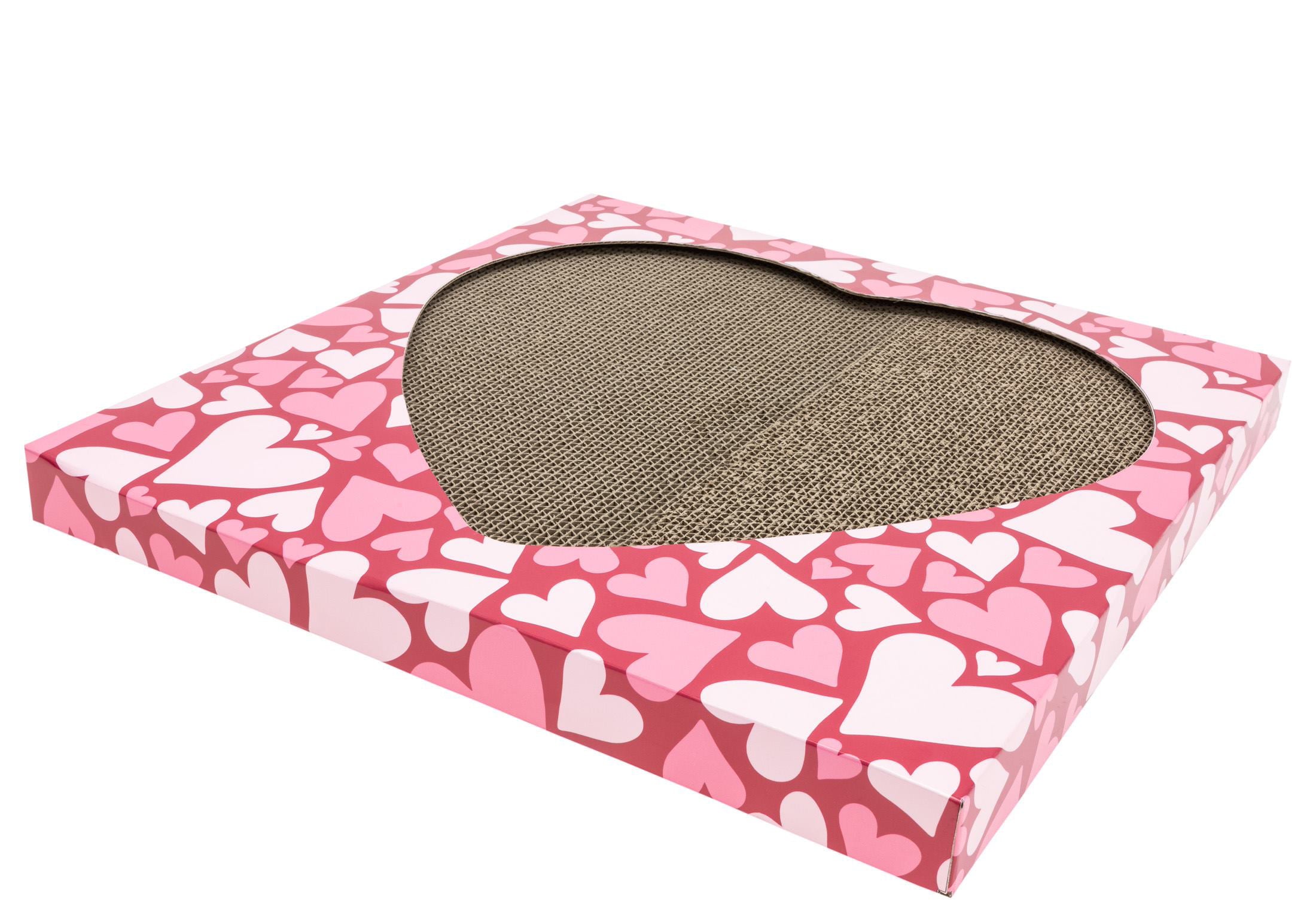 Kitty City Valentine's, Heart Shaped Non-Toxic Corrugated Paper, Cat Scratcher, OS
