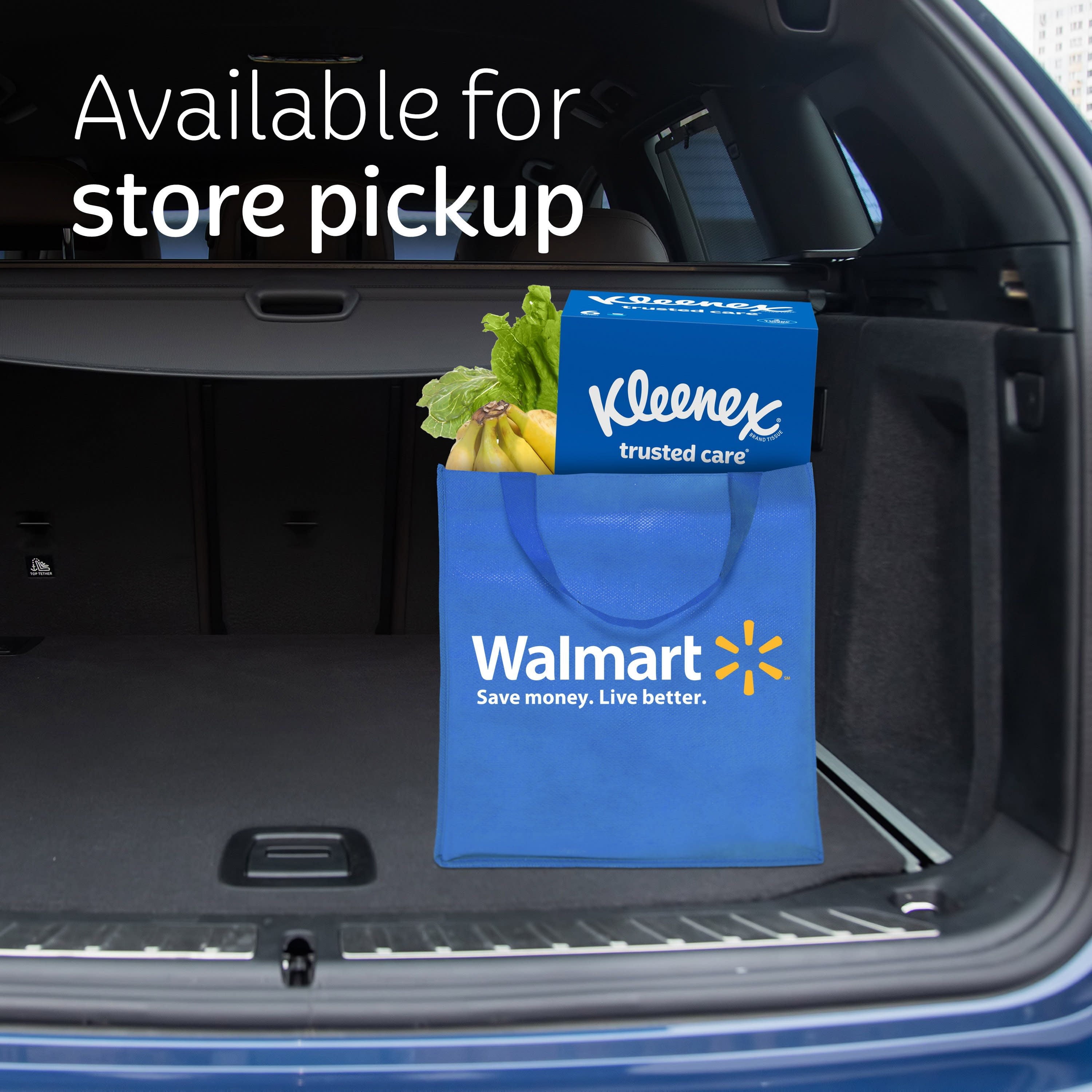 Kleenex Trusted Care Facial Tissues, 1 Flat Box, 72 White Tissues per Box, 2-Ply