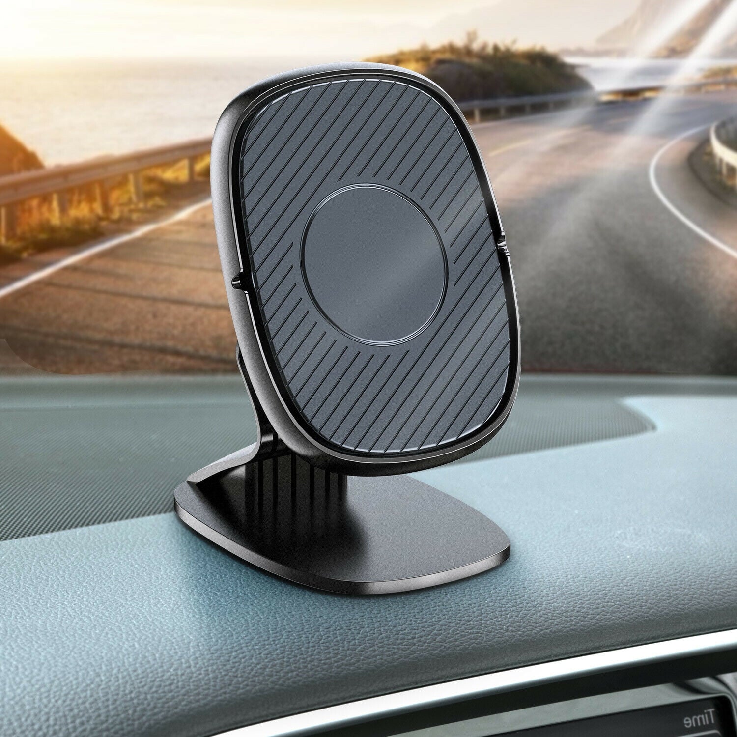Magnetic Phone Car Mount,Built-in Strong Magnets, 360° Rotation Dashboard Magnetic Car Phone Holder Mount
