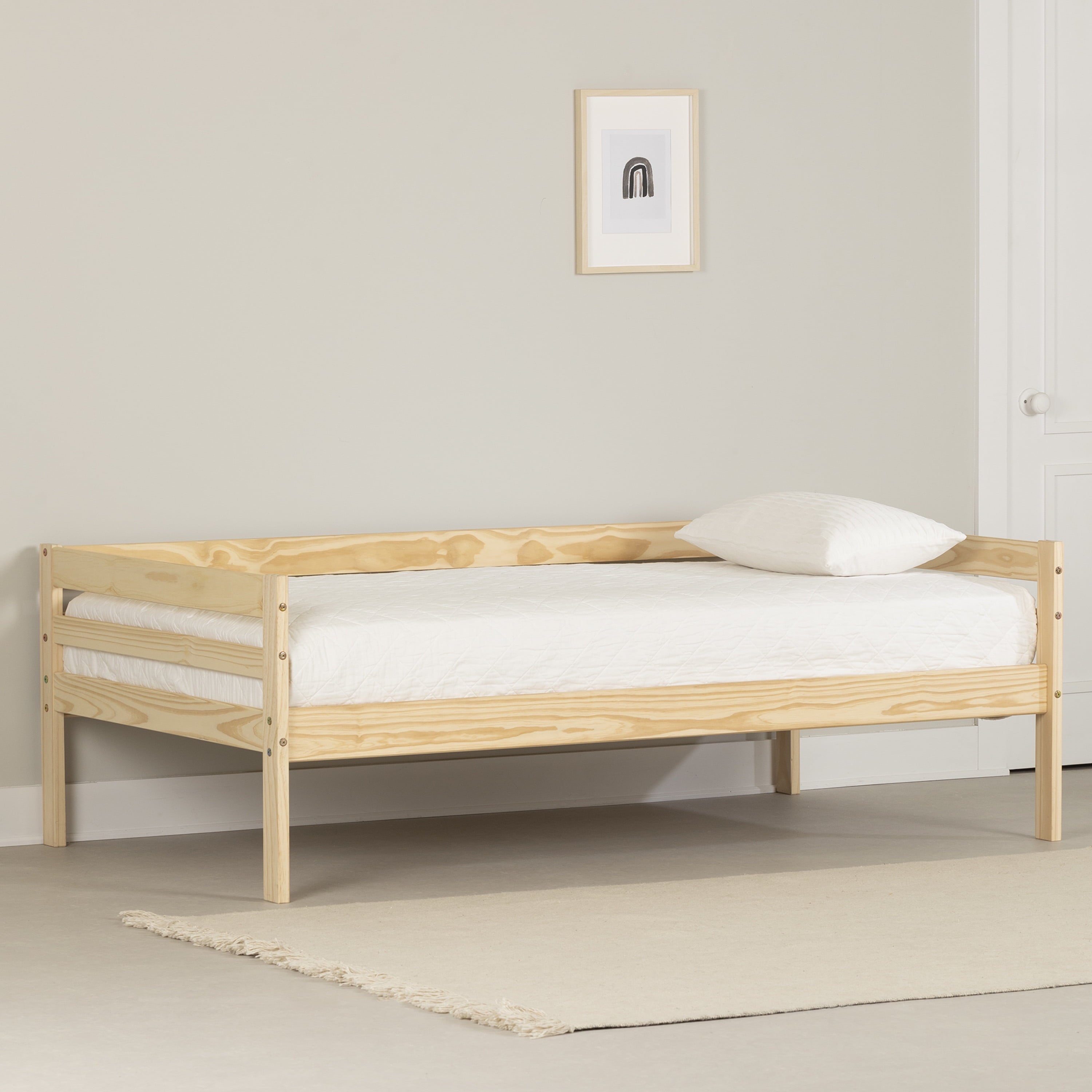 South Shore Sweedi, Scandinavian Twin Daybed, Natural Wood