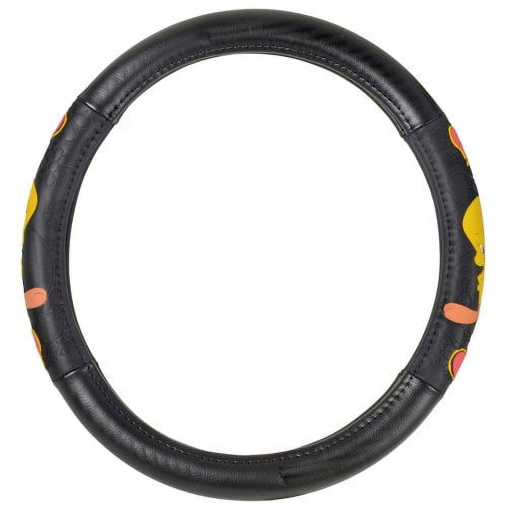 Tweety Bird Steering Wheel Cover for Car, Comfort Grip Character Accessories, Standard Size 14.5