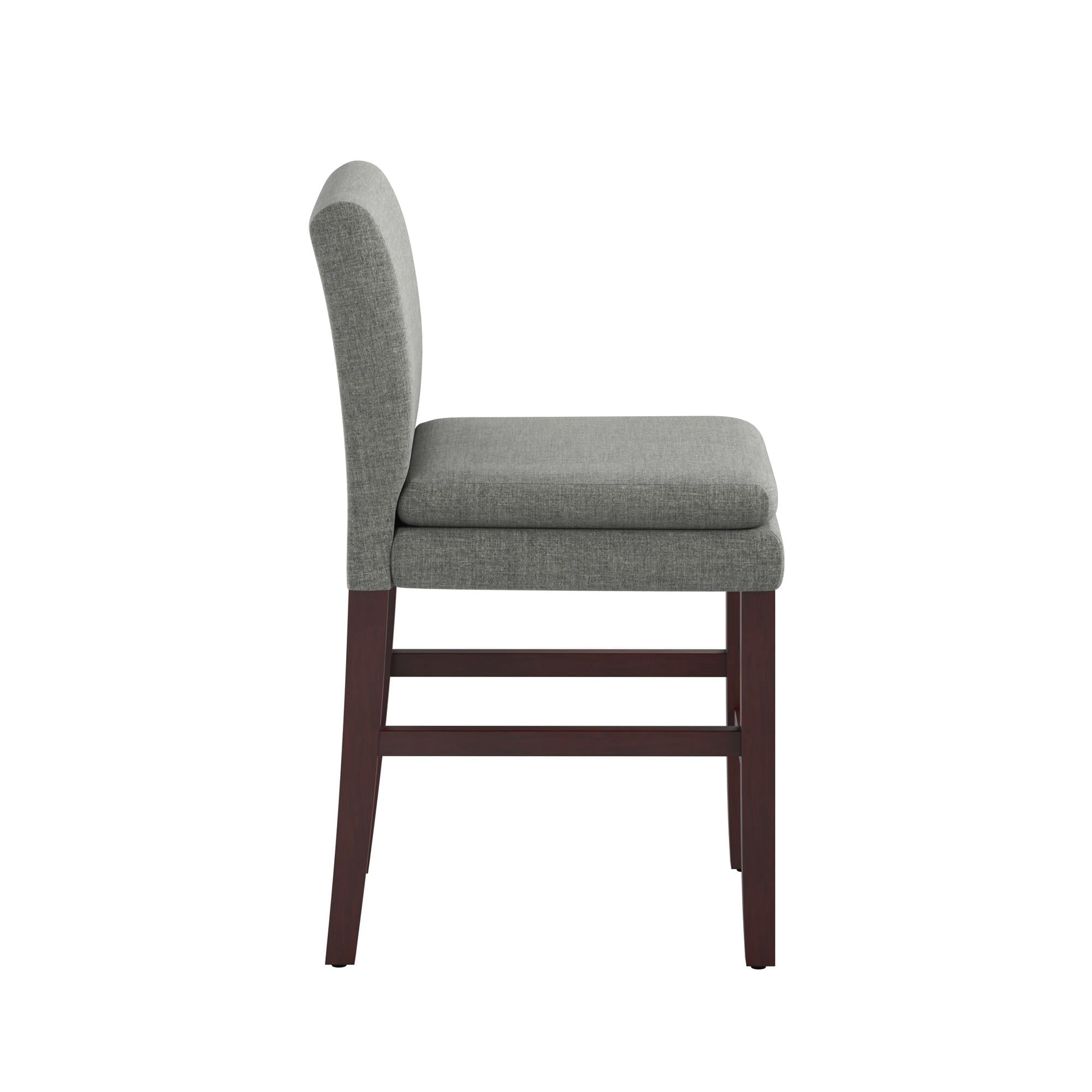 DHP Clark Upholstered Counter Height Bar Stool