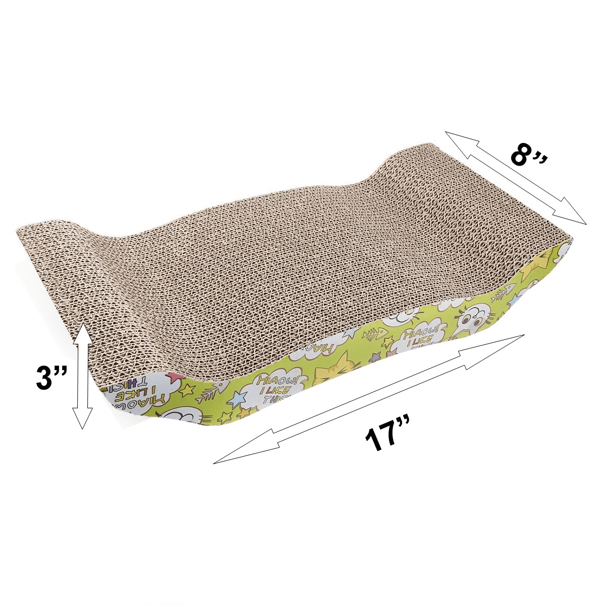 HDP Premium Cardboard Cat Scratcher with Catnip, Large