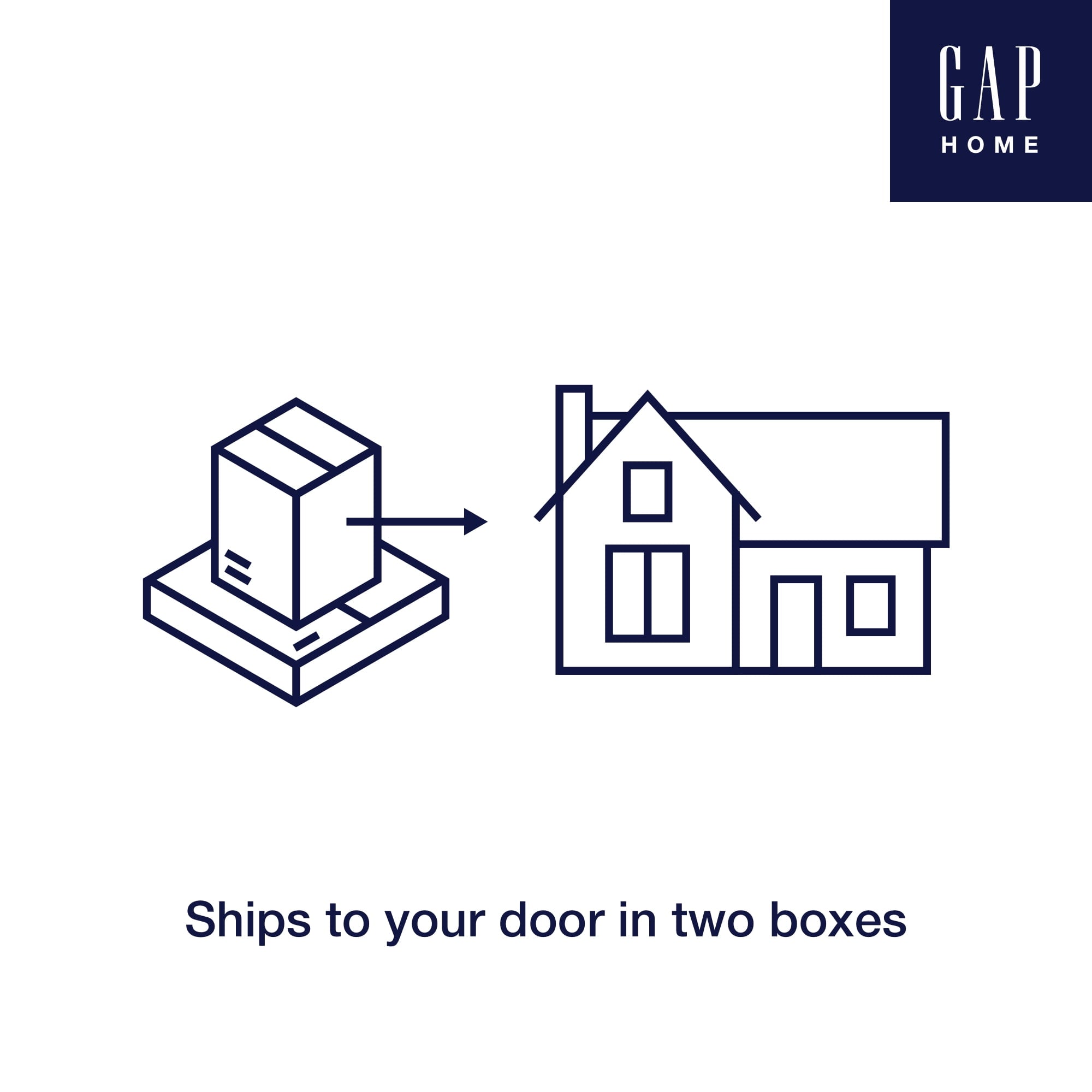 Gap Home Metal Upholstered Bed, Queen, Gray