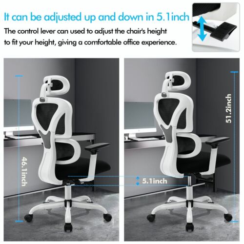 BIG SALE! Ergonomic Home Office Chair High Back Gaming Chair Headrest & Armrests