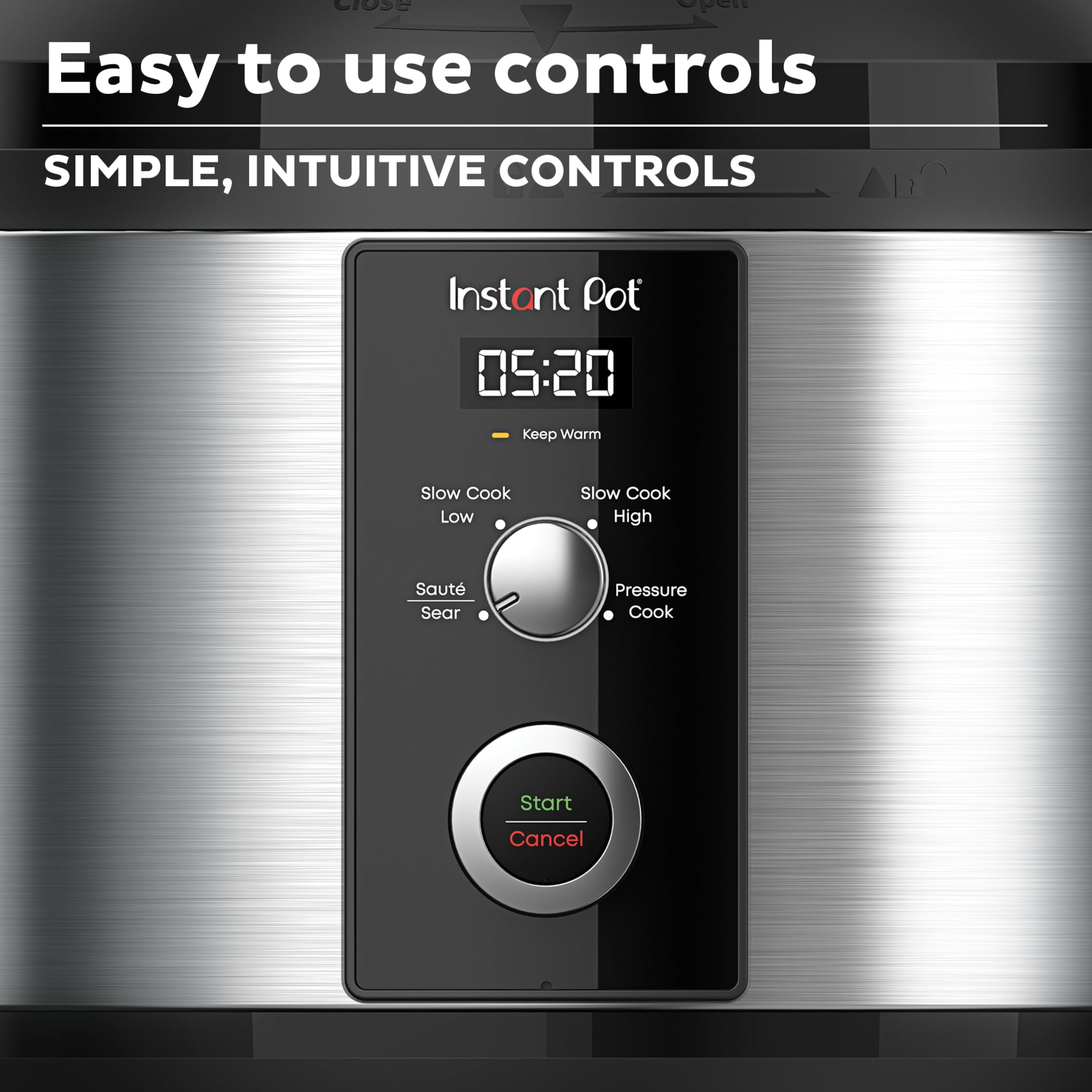 Instant Pot 6QT Easy 3-in-1 Slow Cooker, Pressure Cooker, and Sauté Pot