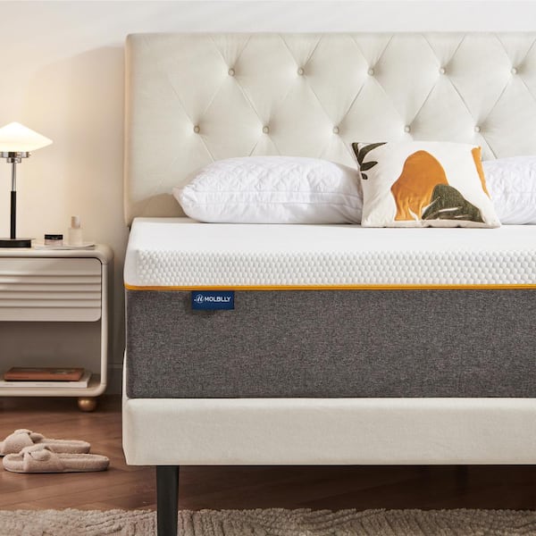 10 in. Medium Firm Memory Foam King Mattress, Bed-in-a-Box