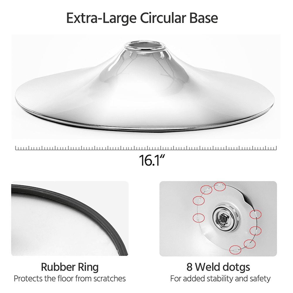 Alden Design Adjustable Modern Faux Leather Bar Stools with Swivel, Set of 2, Gray