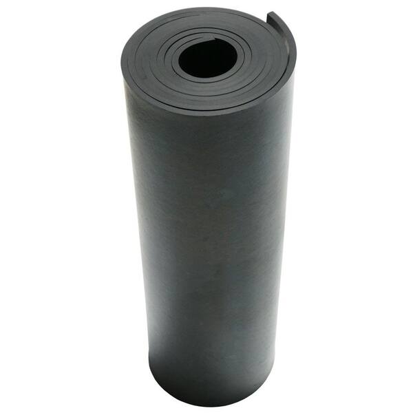 50A Durometer Neoprene Sheet 3/4 in. Thick x 36 in. Width x 12 in. Length Smooth Finish Black Rubber Sheet (3 sq. ft.)