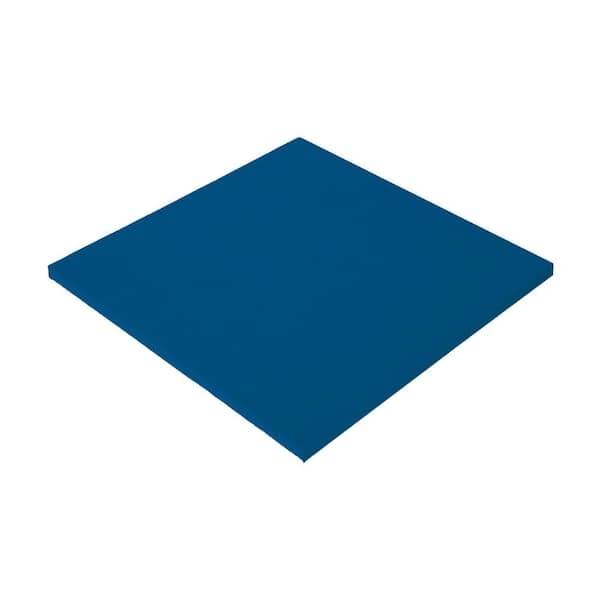 Performance+ Acoustic Panel Sound Absorbing Blue Fabric Square 24 in. x 24 in.