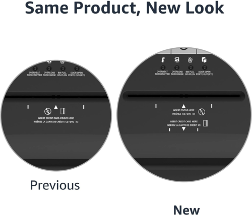 Amazon Basics 18 Sheet Cross Cut Paper, CD, and Credit Card Shredder, Black