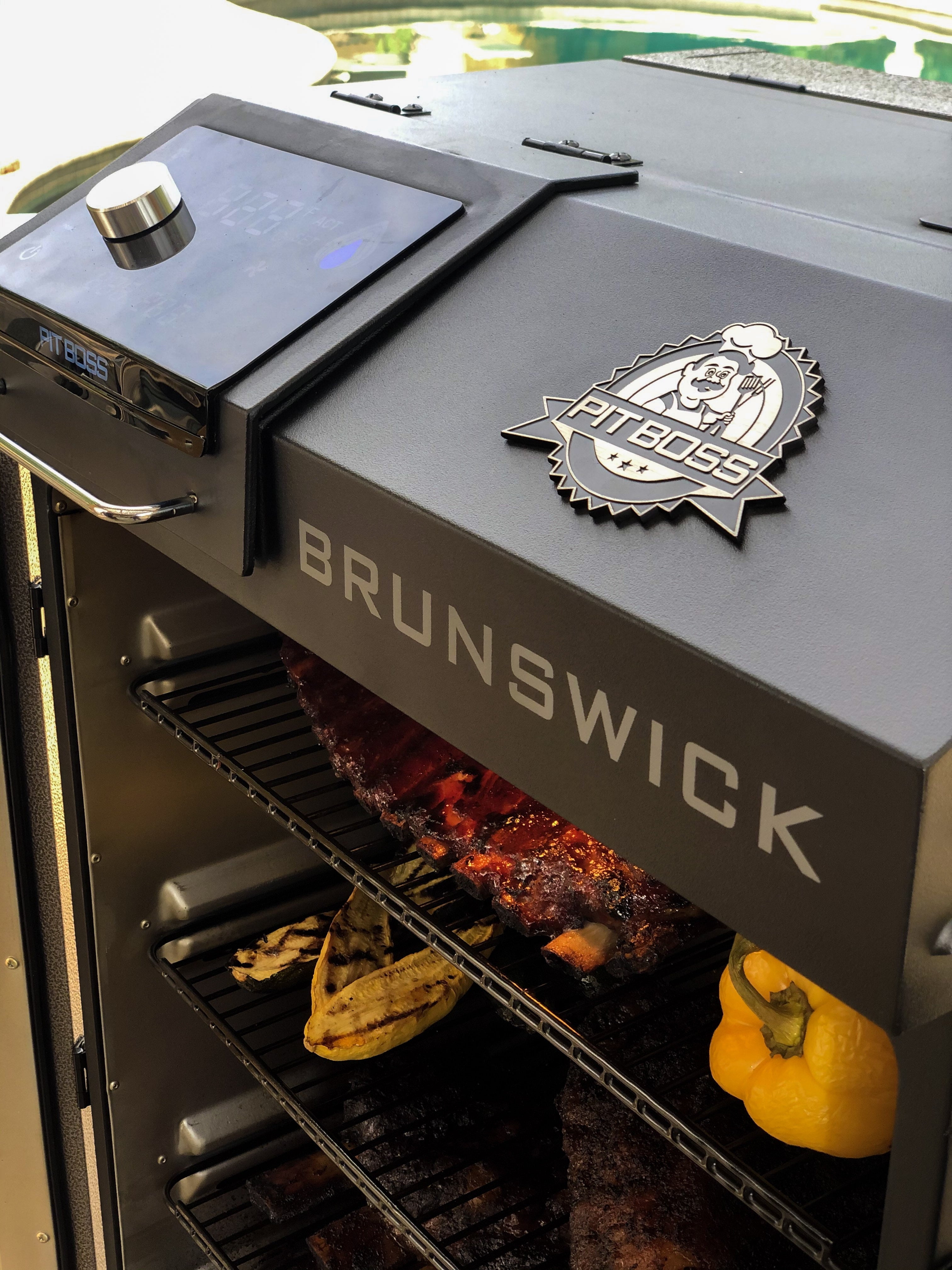 Pit Boss Platinum Brunswick Wi-Fi® Enabled Wood Pellet Vertical Smoker