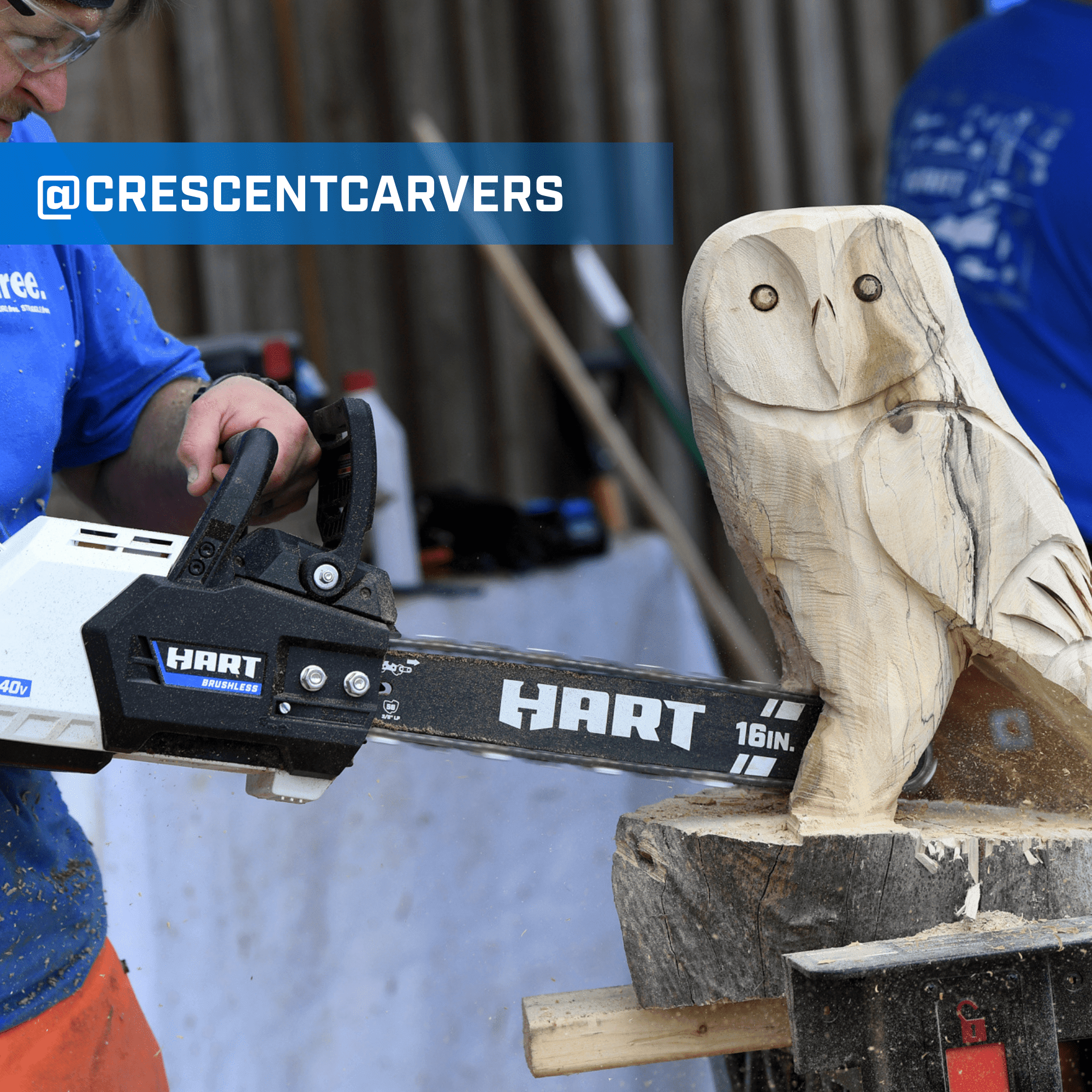 HART 40-Volt 16-inch SUPERCHARGE Battery-Powered Brushless Chainsaw Kit, (1) 4.0 Ah Lithium-Ion Battery