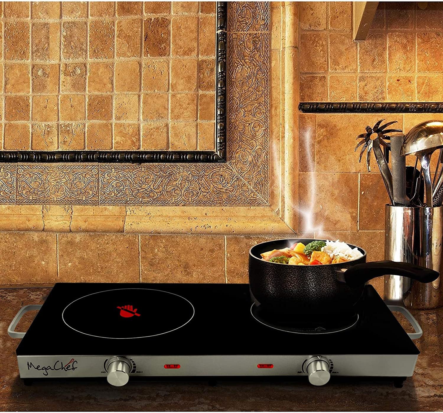 Megachef MC-6200IC Ceramic Infrared Double Electical Cooktop