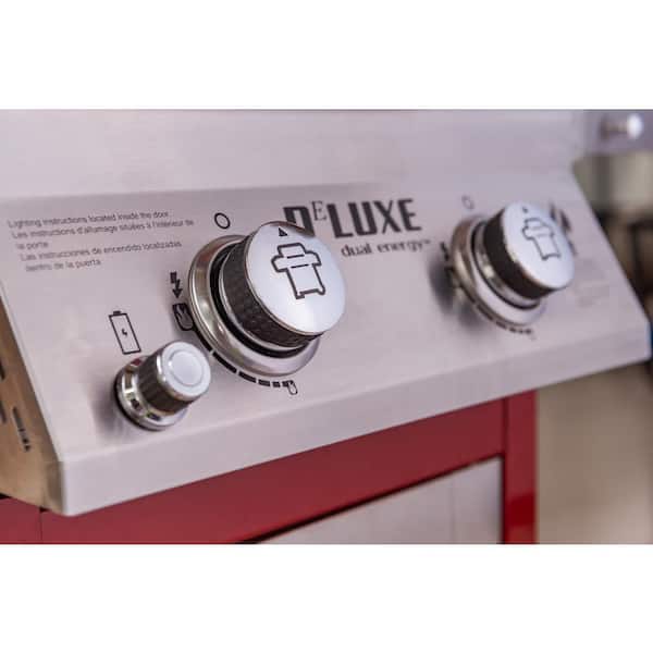 Deluxe 2-Burner Propane Gas Grill in Red