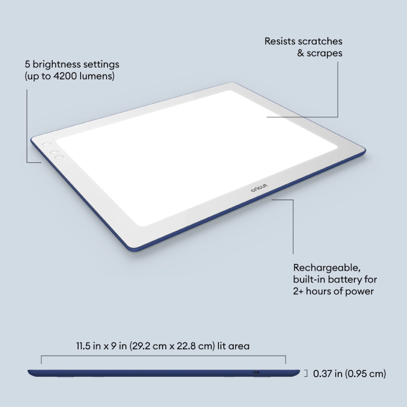 Cricut BrightPad Go Premium Vinyl and Essential Vinyl Tools Bundle