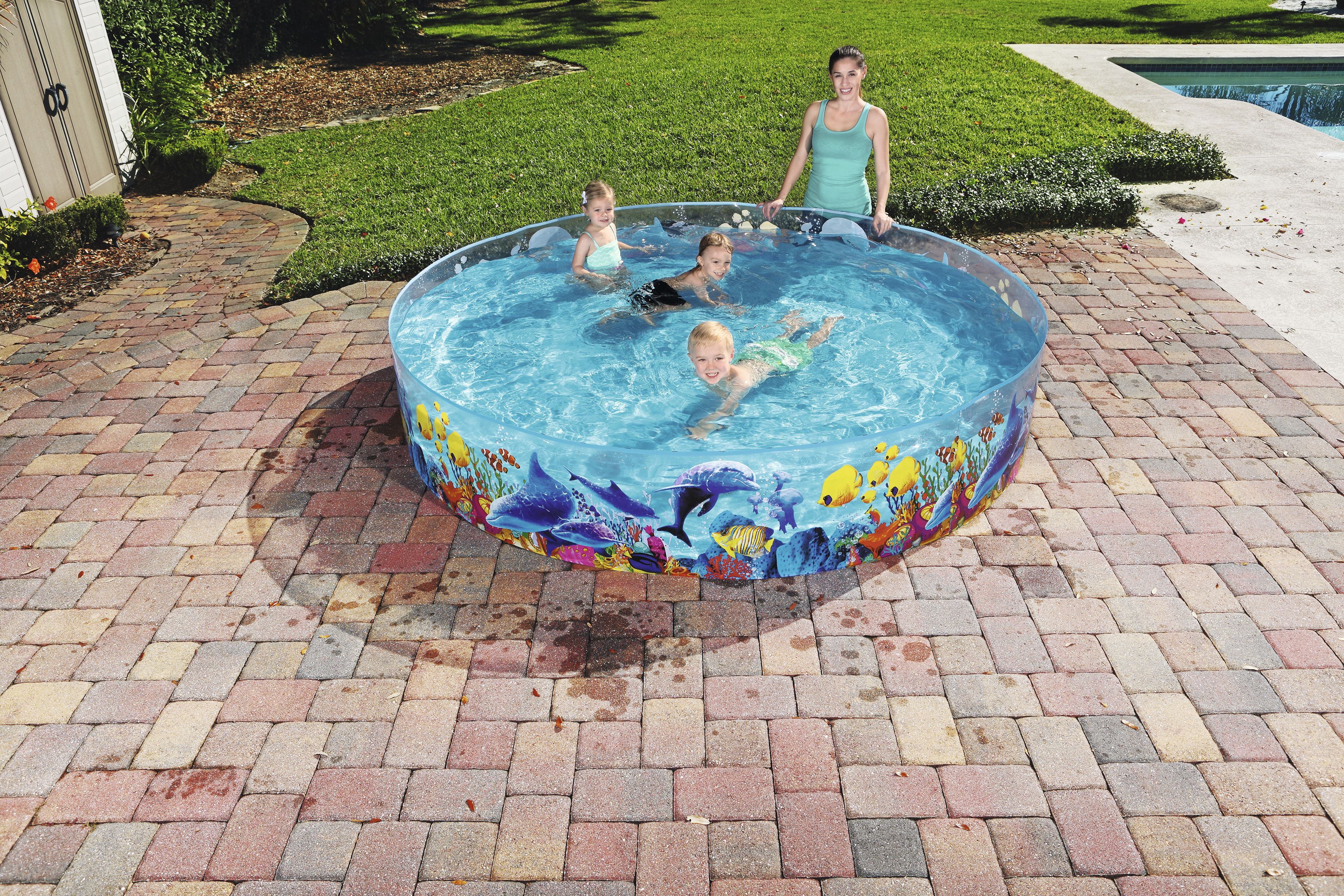 H2OGO! Fill-n-Fun Odyssey Kiddie Play Pool, 96