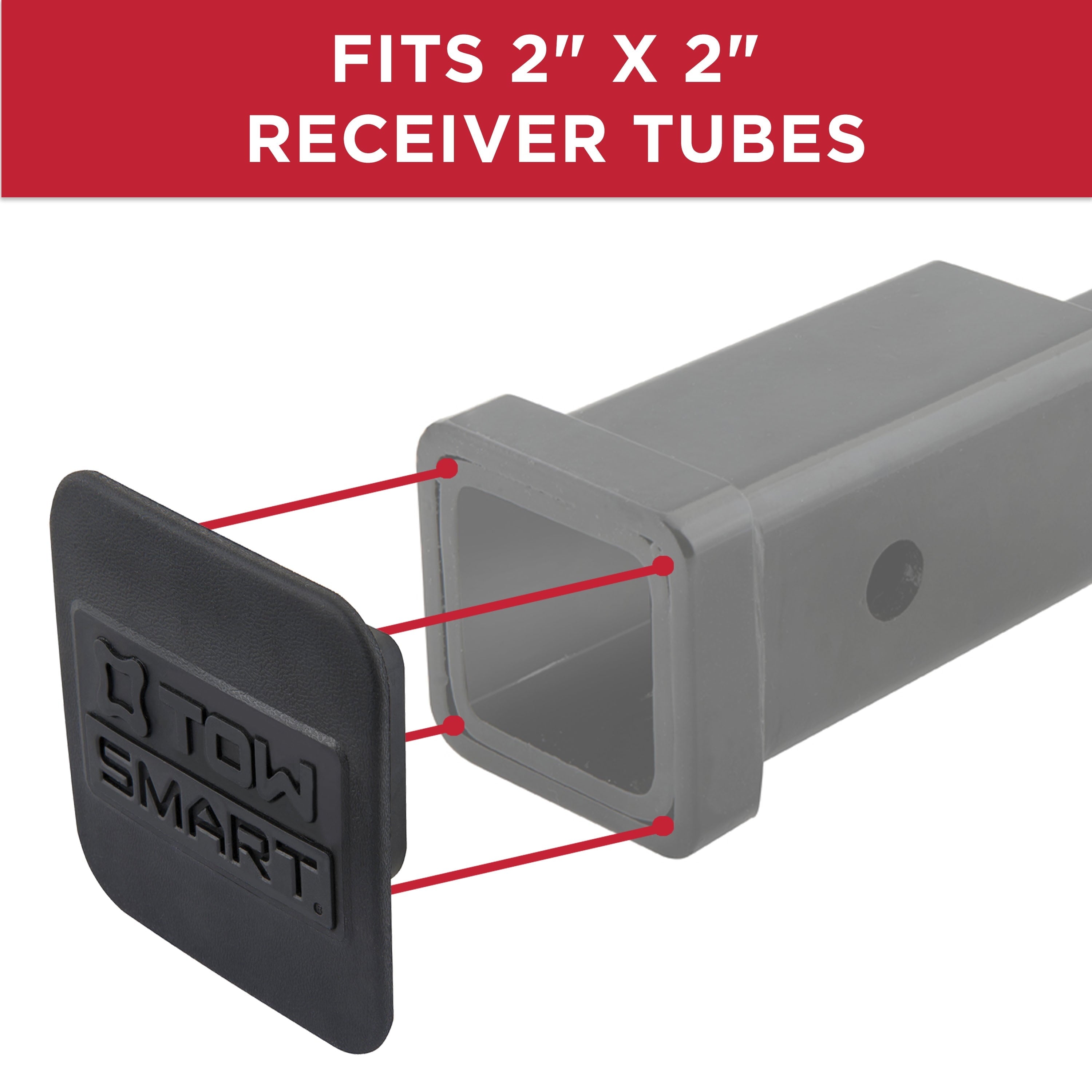 TowSmart 7282 Automotive Hitch Cover, Fits 2 in Receiver Tube