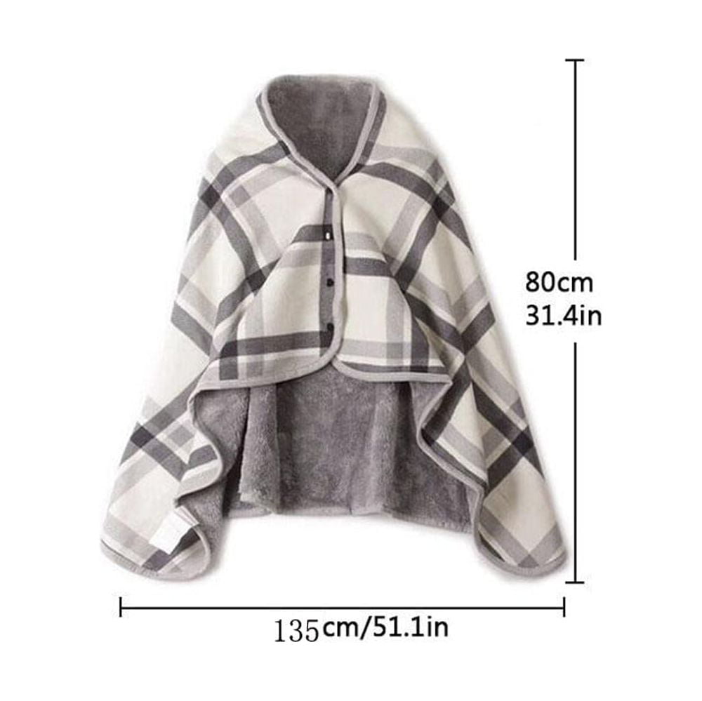 Doublelayer Blanket Scarf ultra-soft plush style Ponchos Shawls and Wraps