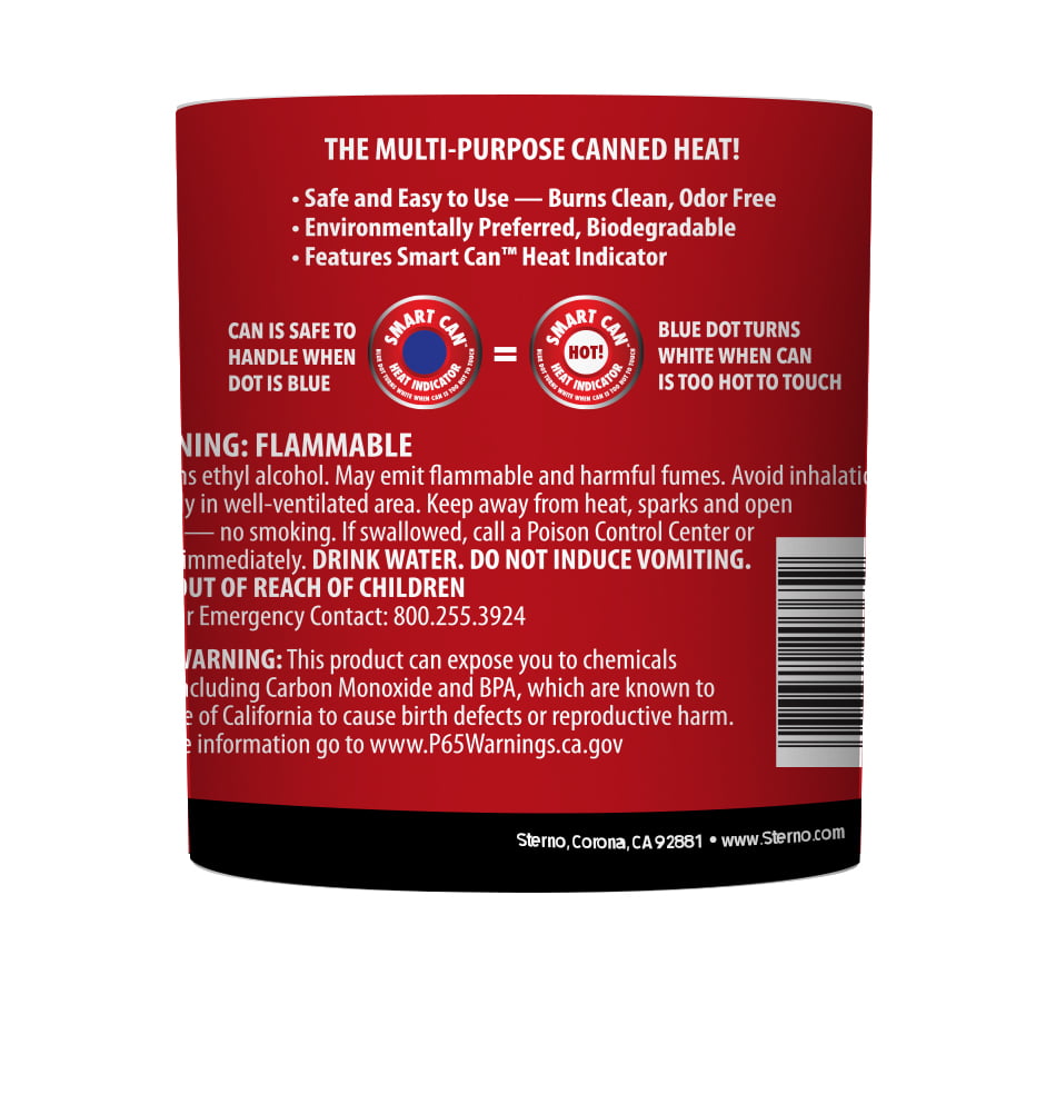 Sterno 2 Pack Canned Heat 2.25 Hour Ethanol Gel Fuel