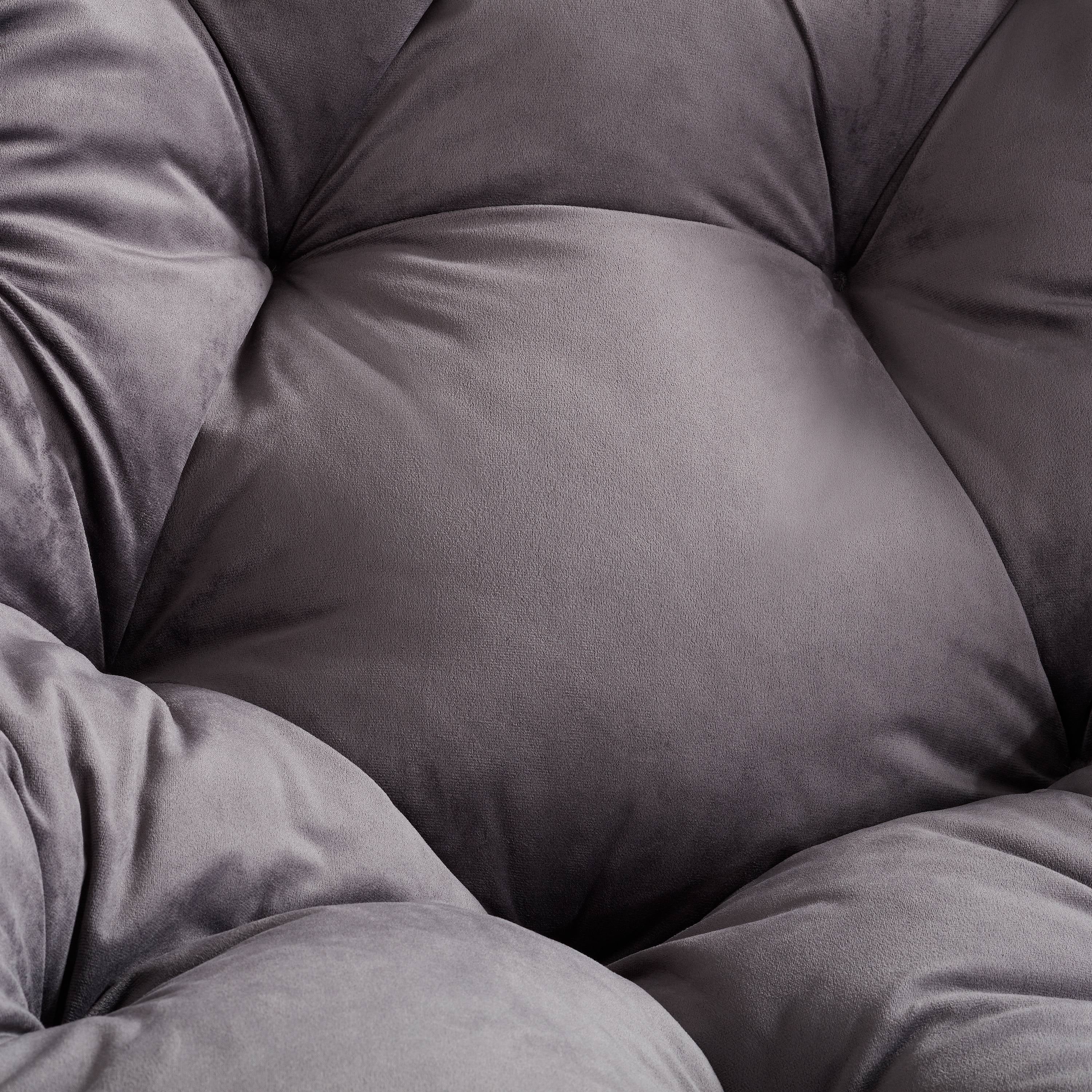 Better Homes & Gardens Papasan Bench, Charcoal Gray, Upholstery Bench