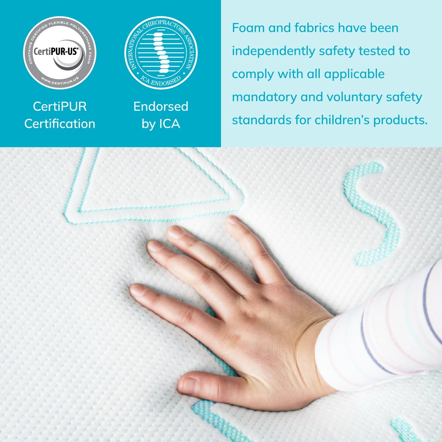 5 inch Memory Foam Mattress for Kids, Twin Size Mattress for Bunk Bed, Blue