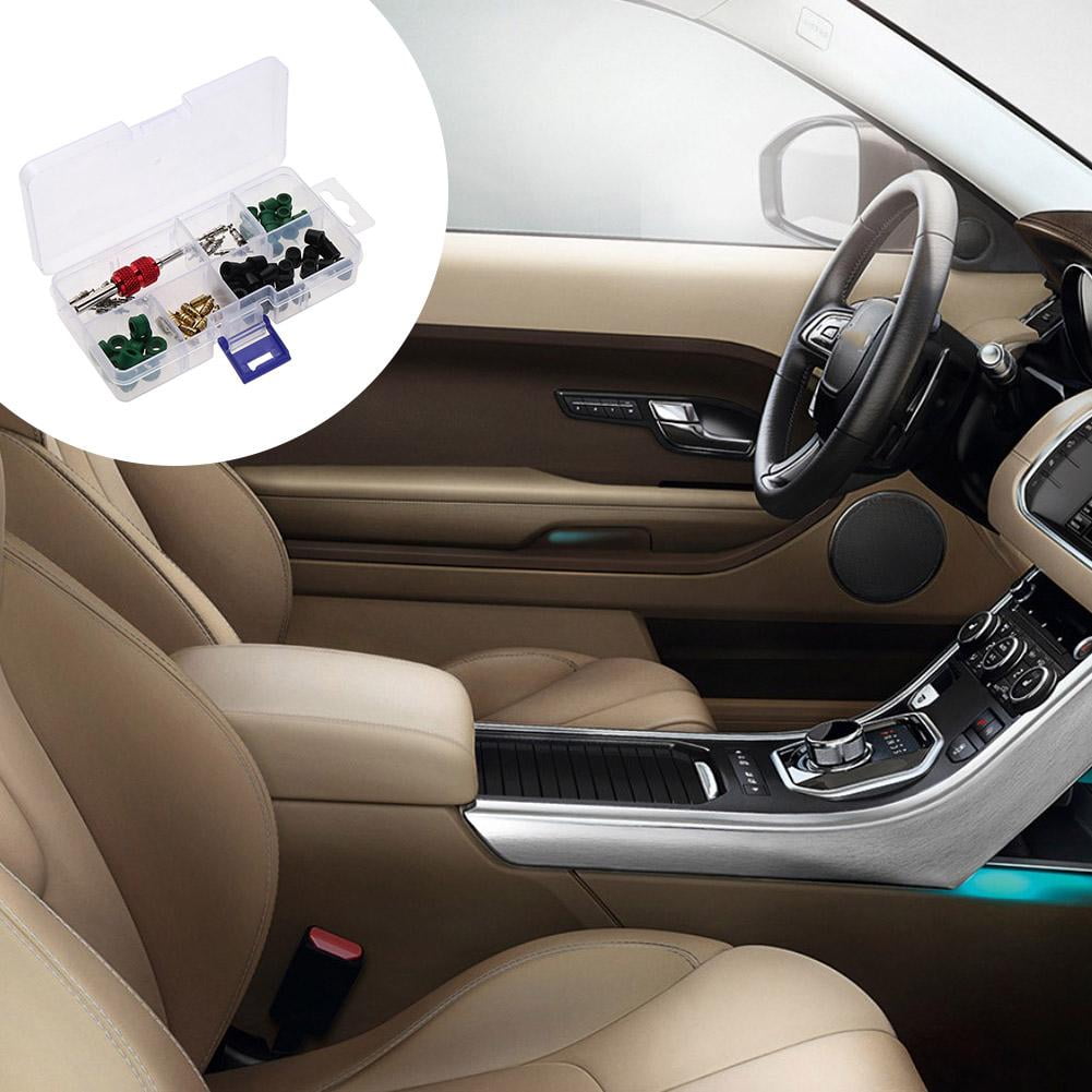 Ltesdtraw 71pcs/set A/C Rubber Gasket+ AC Valve Core+ Remover Tool Assortment Kit