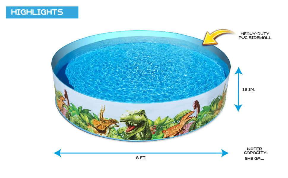 H2ogo! 8ft Fill`n Fun Pool, Easy-Set Pools, Round