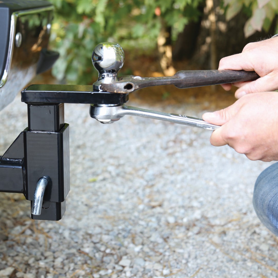 TowSmart Adjustable Ball Towing Mount with Clip and Quick Release Pin, 7.5in Drop, 6.25in Rise, 771, 5000lb, 1 Each