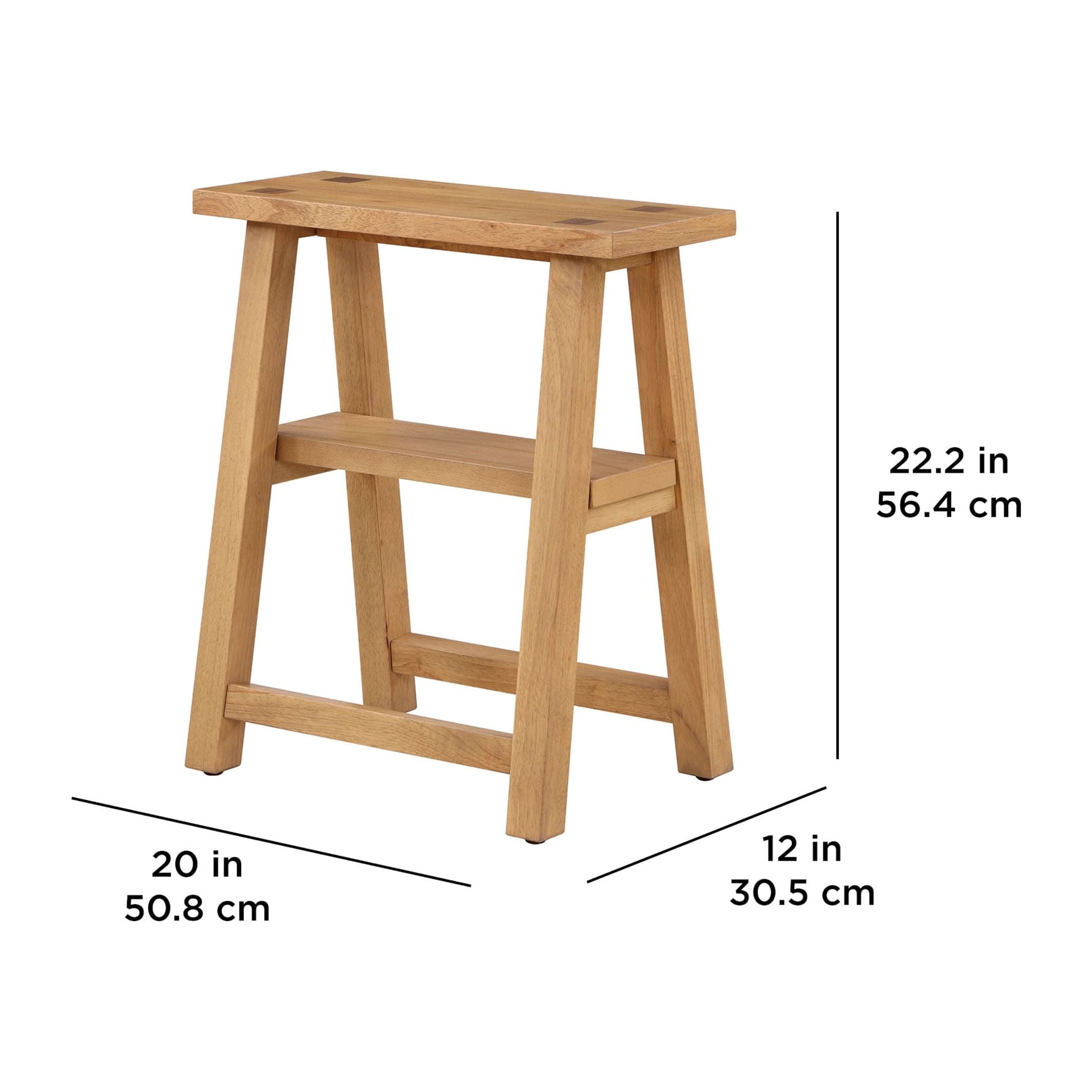 Better Homes & Gardens Parkridge Solid Wood Narrow Accent Styling Table, Natural Oak finish, by Dave & Jenny Marrs