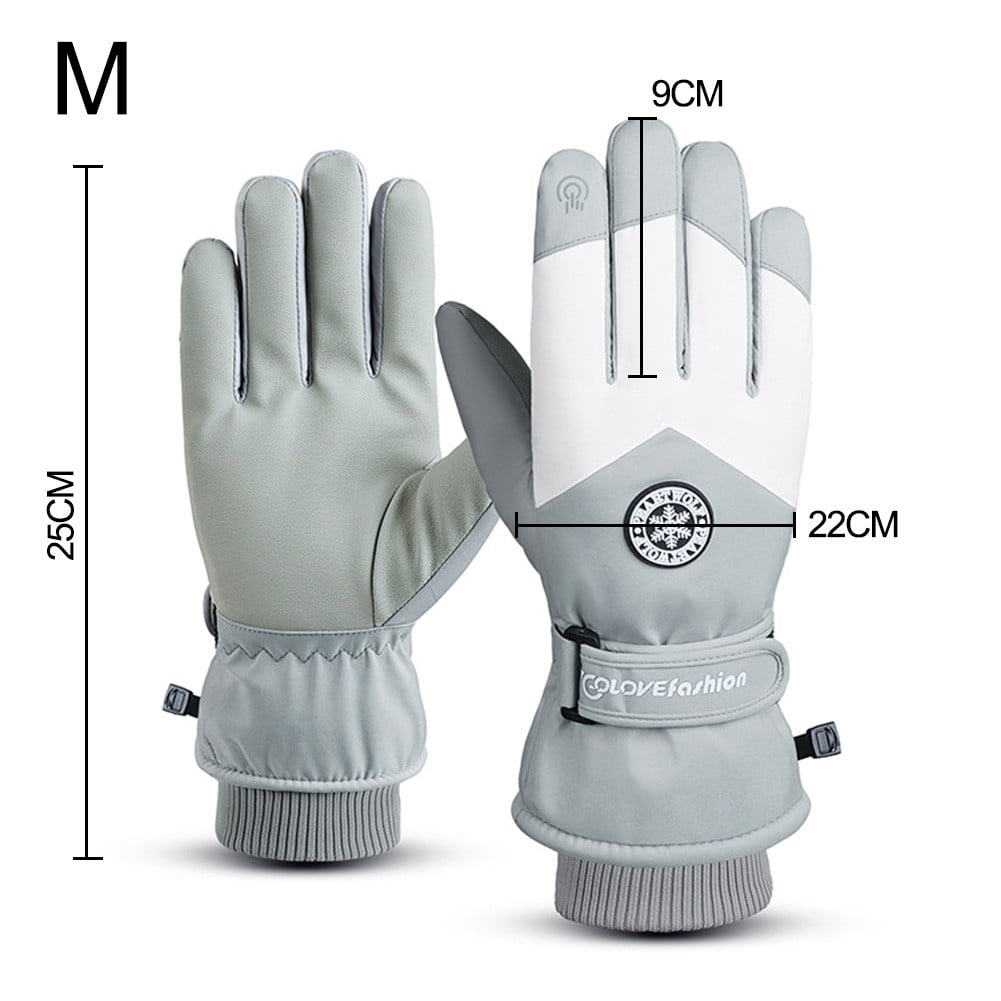Ski Gloves, Winter Waterproof Warm Touchscreen Snow Gloves Mens, Womens, Boys, Girls, Kids
