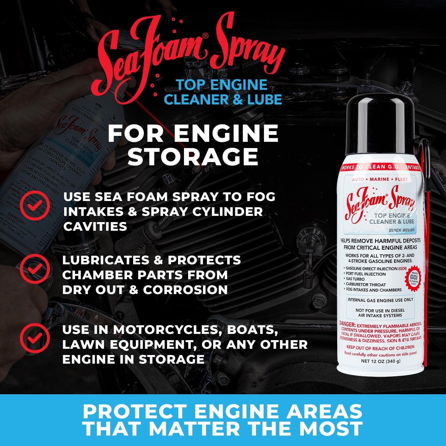 Sea Foam SS14 Cleaner and Lube Spray