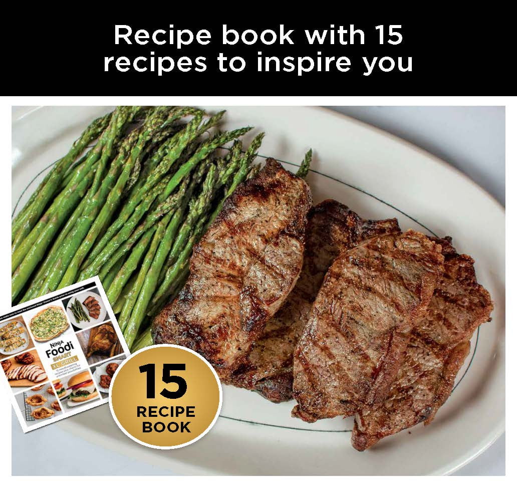 Foodi Smart XL 4-in-1 Indoor Grill with 4-Quart Air Fryer, Roast, Bake, and Smart Cook System, FG550