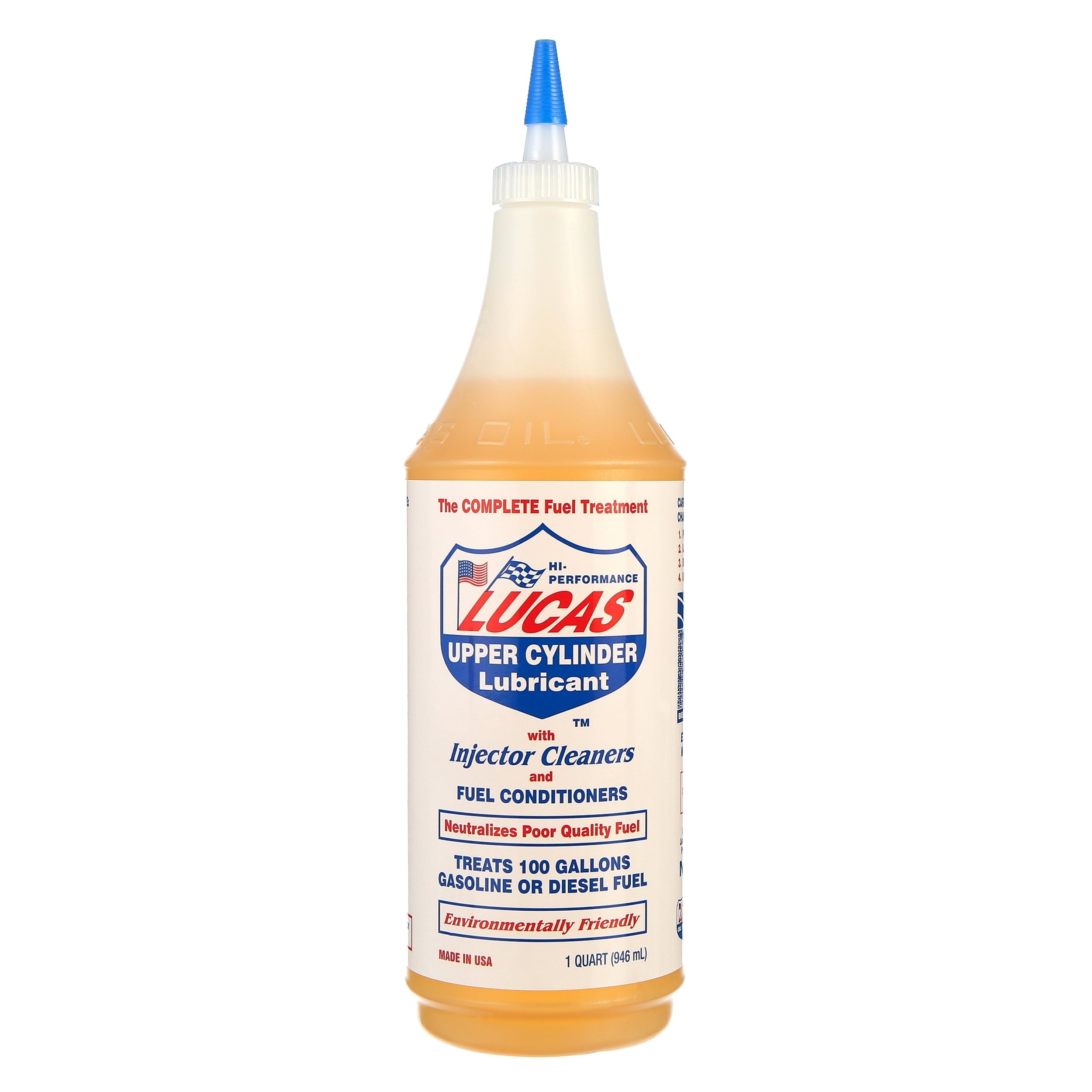 Lucas Oil 10003 Fuel Injector Cleaner 1 Quart Automotive Additive