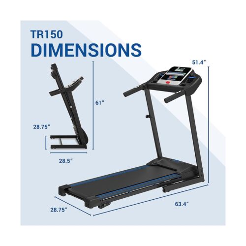 XTERRA Fitness TR Folding Treadmill TR150