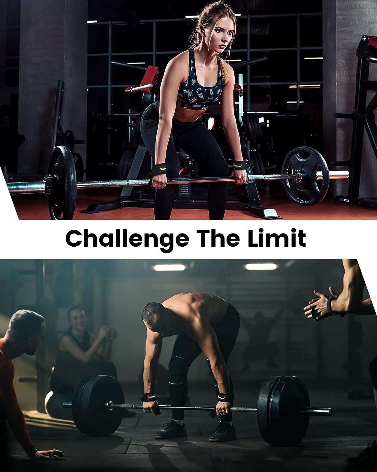 Atercel Lifting Straps Wrist Straps for Weightlifting,Deadlift,Bodybuilding,Powerlifting,Gym Straps Padded Neoprene with Wrist Wraps for Grip Strength,Strength Training