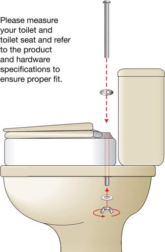 Raised Elevated Toilet Seat - Elongated Toilet Riser with Padded Aluminum Arms