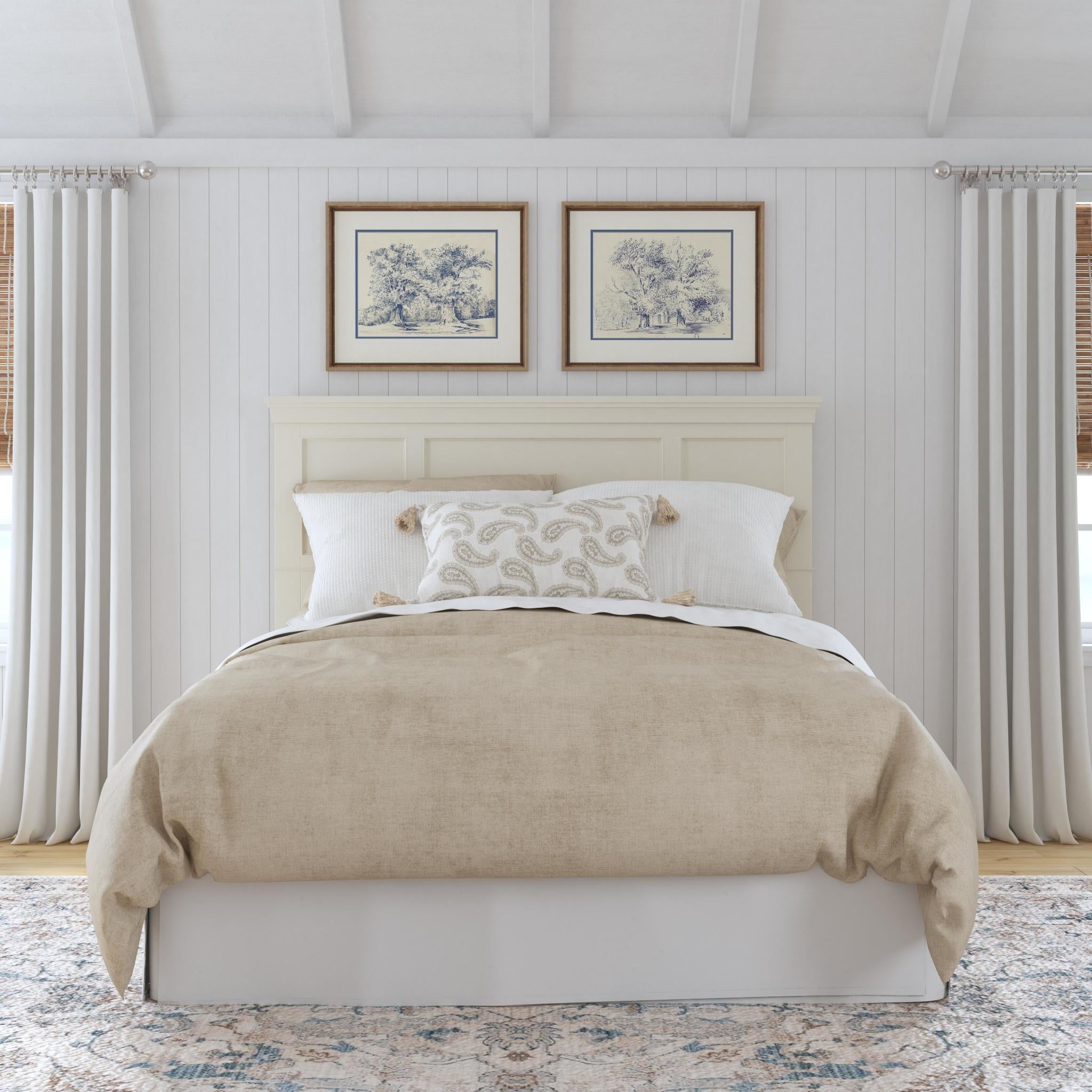 Naples Off-White Queen Headboard