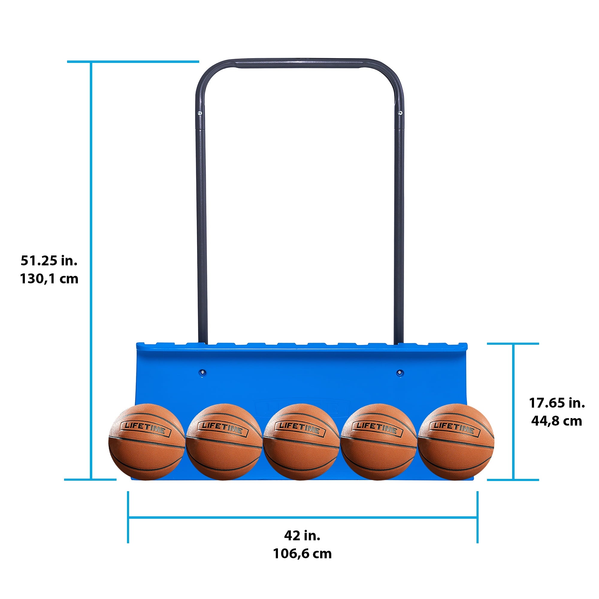 Lifetime 42 IN Wide Snow Pusher Blue (60388)