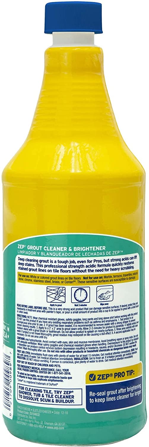 Zep Grout Cleaner and Brightener, 32 oz