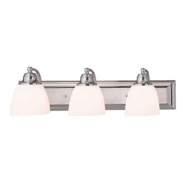 Springfield 3 Light Polished Chrome Bath Vanity