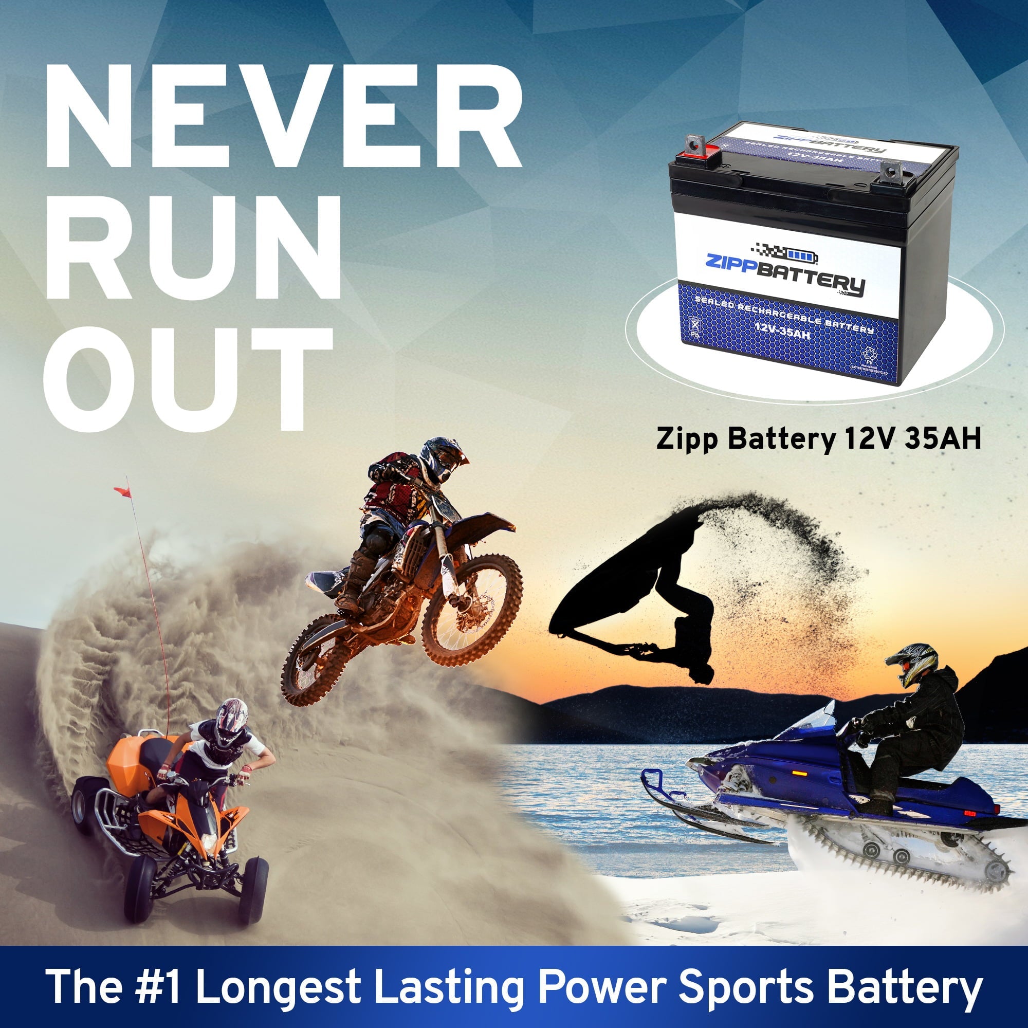 Zipp Battery New 12V 35Ah U1 Sla Agm Battery Scooter Wheelchair Replaces Ub12350 Agm1234T