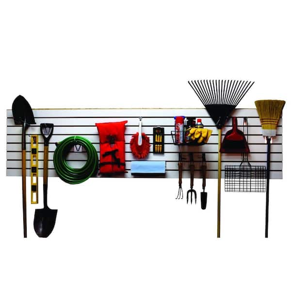 2 ft. x 4 ft. White Slatwall Easy Panel (2-Piece per Box)