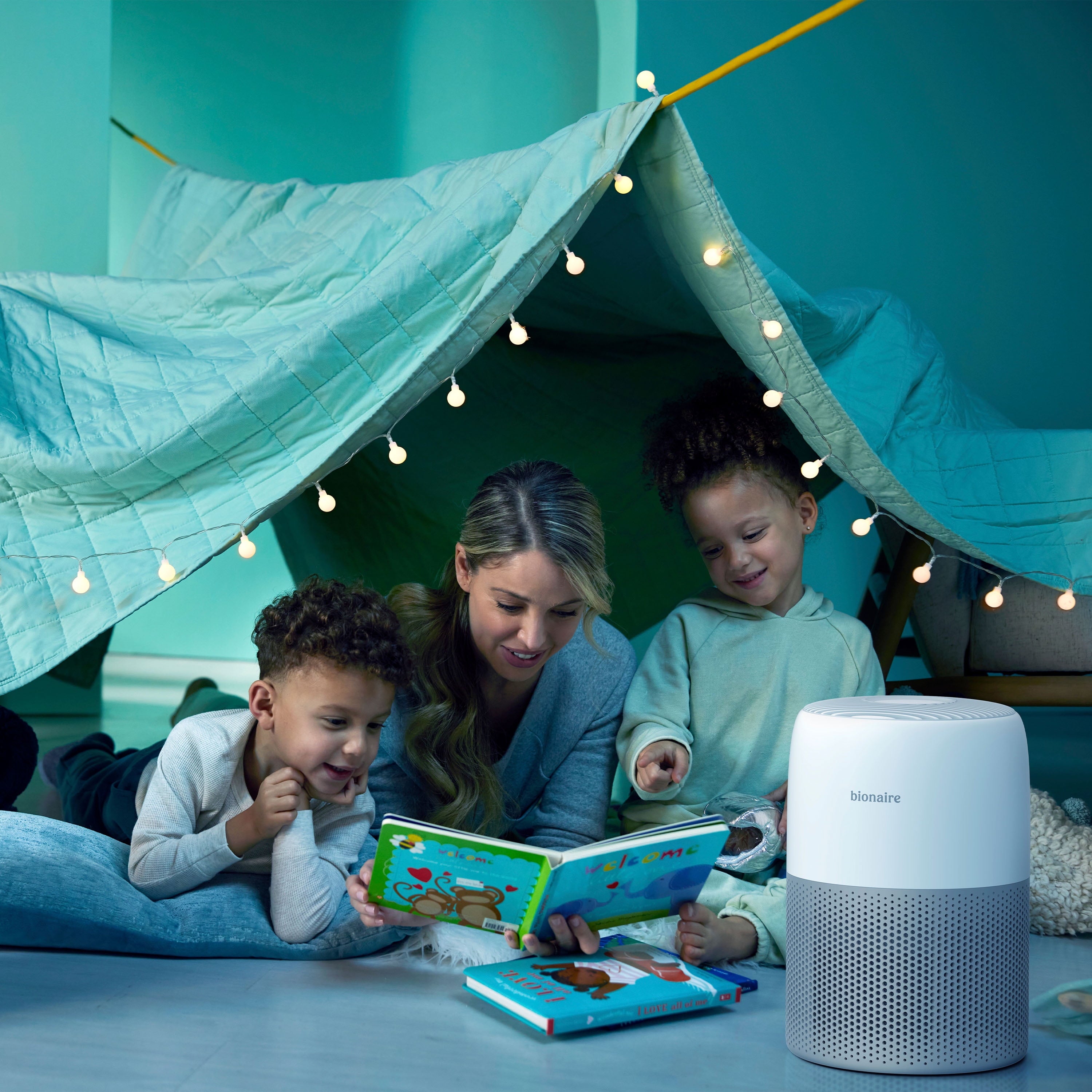 Bionaire True HEPA Mini Tower Air Purifier, White, Removes 99.7% of Allergens, 1 Count