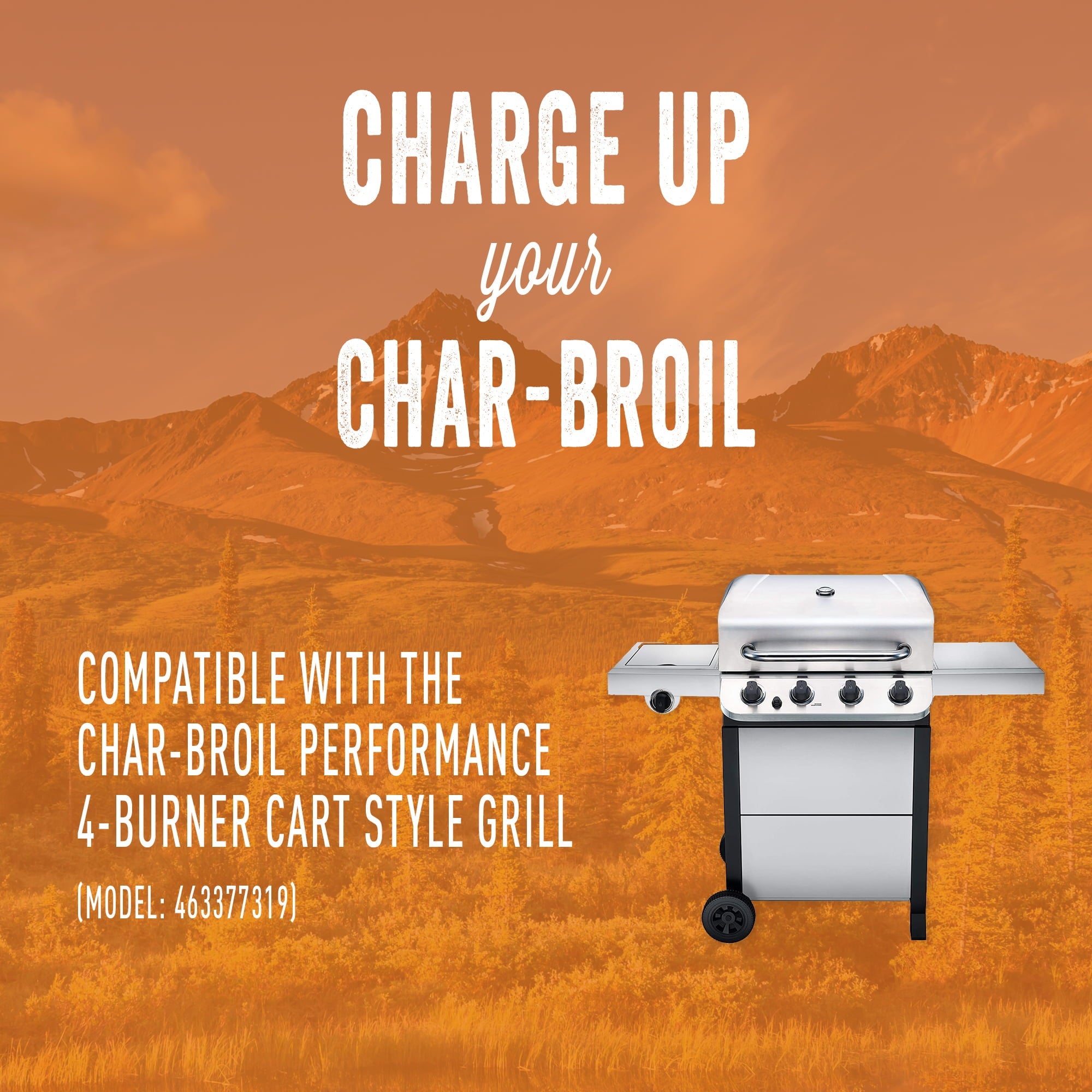 Glory BBQ Caddy Organizer Original Stainless Steel Griddle Caddy The Grill Caddy Designed for Char-Broil Model 463377319 Performance 4-Burner Cart Style Grills - Clean & Organized Grill Station