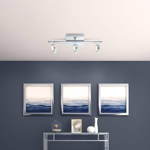 Tinnari 2 ft. Chrome Integrated LED Track Lighting Kit